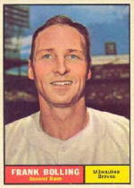 1961 Topps Baseball Cards      335     Frank Bolling